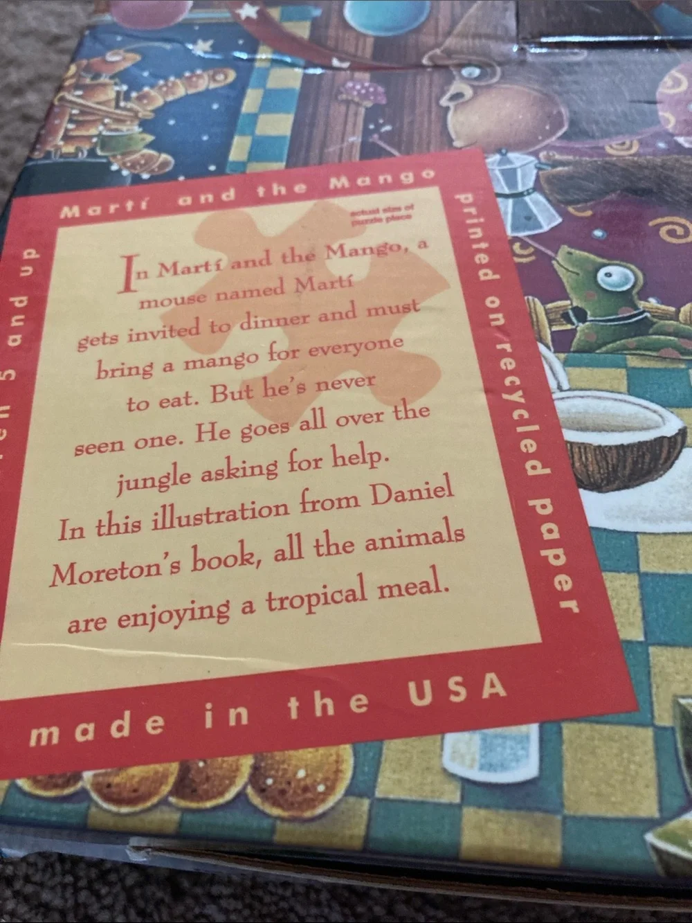 Mud puppy puzzle 70 pieces comes in original box large pieces complete!